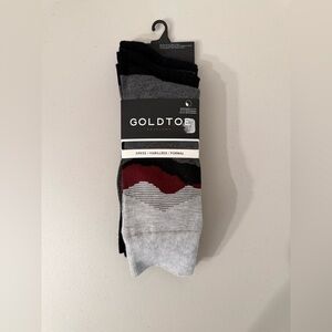 Gold Toe Edition Dress Socks - Black, Gray, and Red